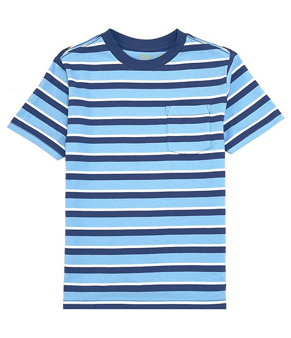 Polo Ralph Lauren Big Boys 8-20 Short Sleeve Striped Jersey Pocket T ...