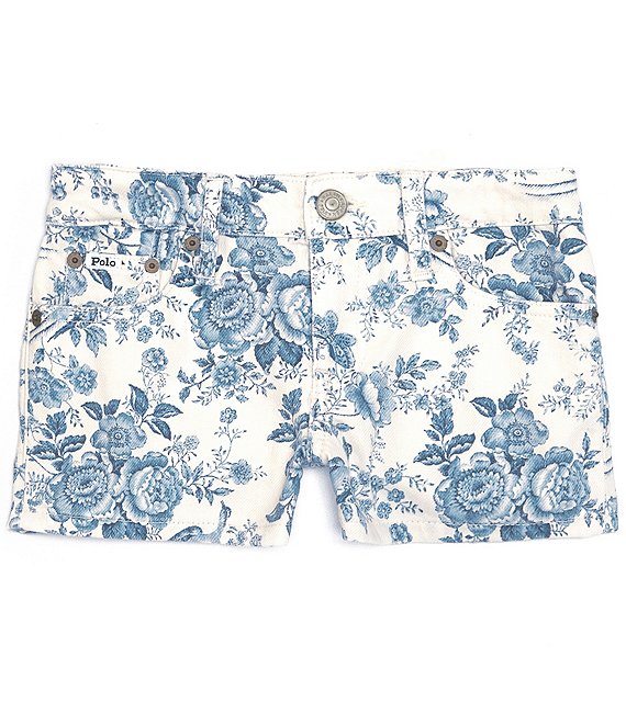 Polo Ralph Lauren Big Girls 7-16 Floral Denim Shorts
