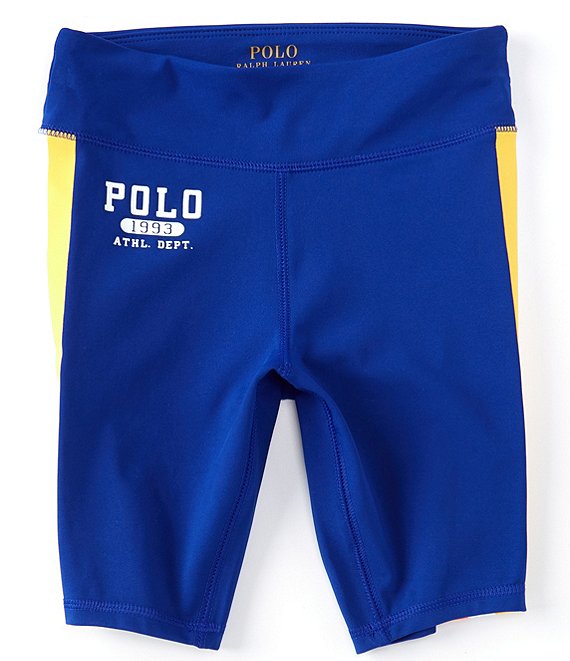 Polo Ralph Lauren Big Girls 7-16 Logo Stretch Interlock Athletic Short