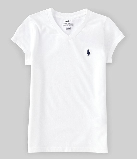 Ralph lauren polo v neck tees womens best sale