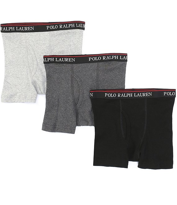 Polo Ralph Lauren Little/Big Boys 4-20 Assorted Classic Boxer Briefs 3-Pack