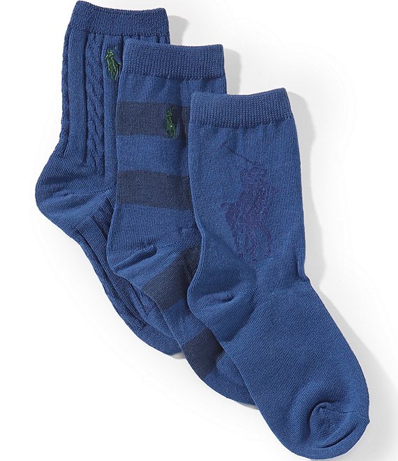 Polo Ralph Lauren Boys Candy Shop Multi 3-Pack Sock