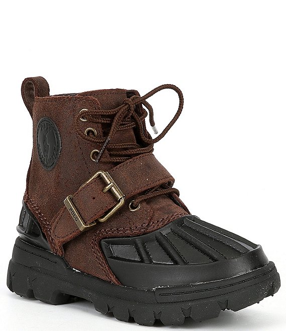 Polo Ralph Lauren Boys' Oslo Hi Leather Buckle Boots (Toddler) | Dillard's