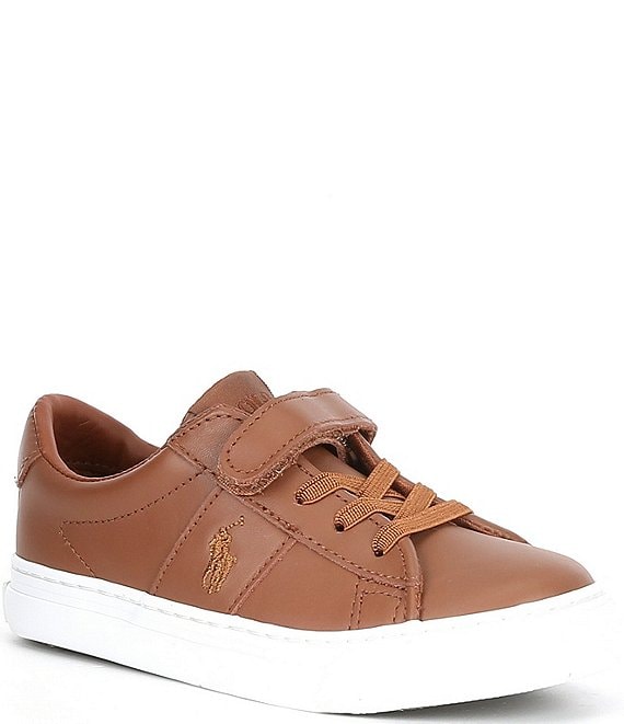 Color:Tan - Image 1 - Boys' Sayer Leather Sneakers (Infant)
