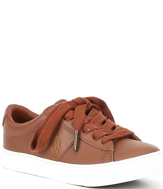 Color:Tan - Image 1 - Boys' Sayer Leather Sneakers (Youth)