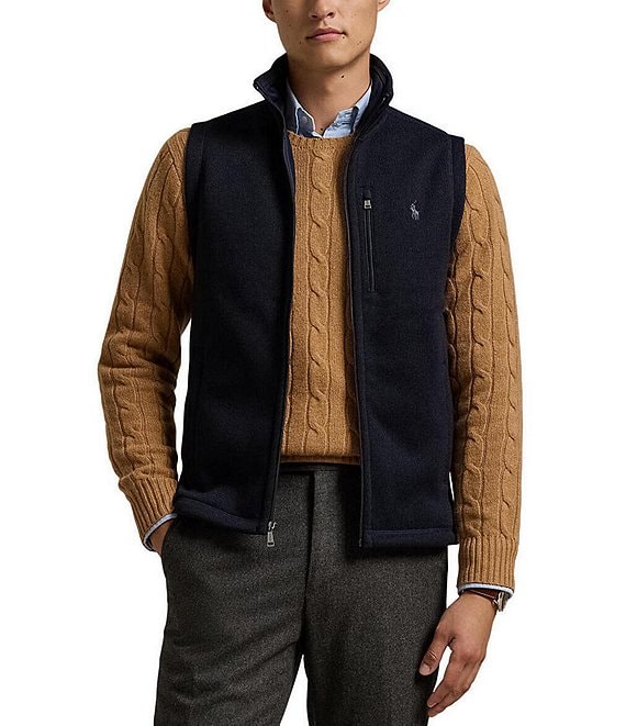 Ralph lauren men's fleece vests online