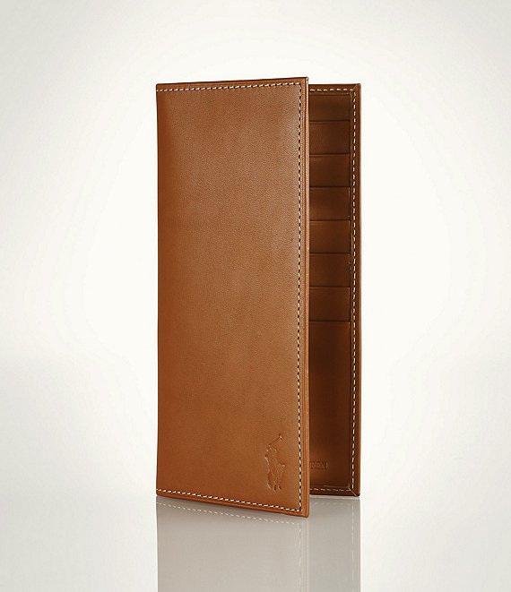 Polo Ralph Lauren Burnished Leather Narrow Wallet | Dillard's