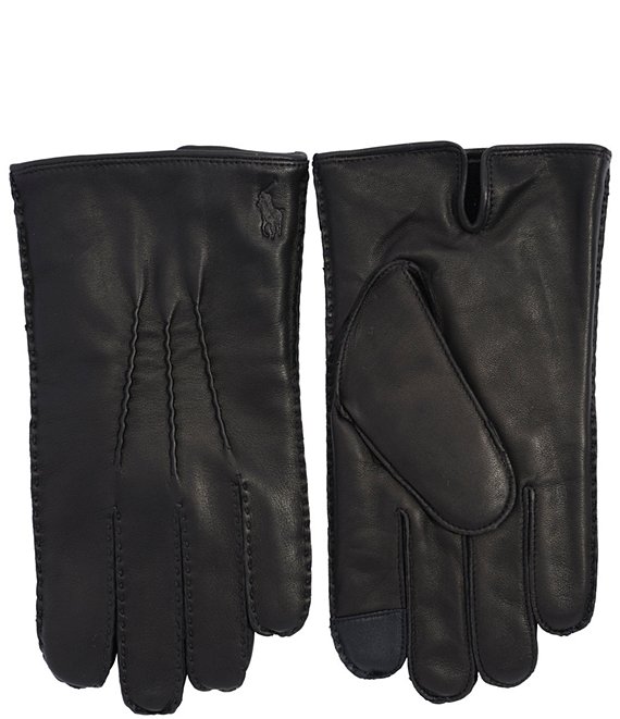 Polo Ralph Lauren Cashmere Lined Sheepskin Leather Gloves