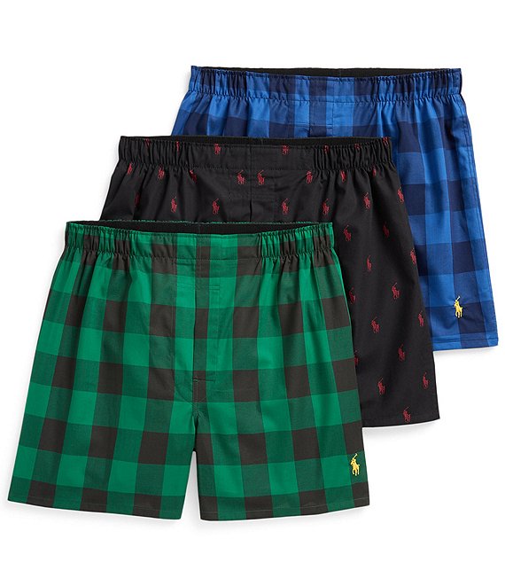 NWT buy POLO RALPH LAUREN MEN'S 3 PACK CLASSIC FIT WOVEN BOXERS