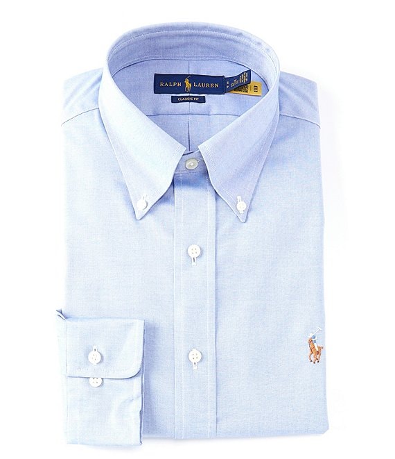 Polo Ralph Lauren Classic-Fit Button Down Collar Solid Dress Shirt |  Dillard's