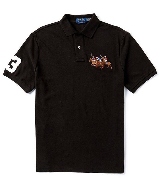 ファッション通販 安い Fit Classic Lauren Ralph Polo Match Sleeve Short Mesh Play 応援グッズ