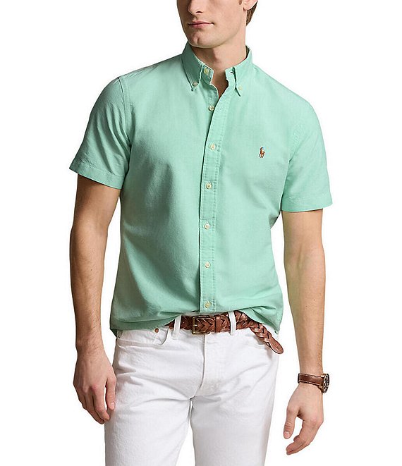 Color:Classic Kelly - Image 1 - Classic-Fit Oxford Short-Sleeve Woven Shirt