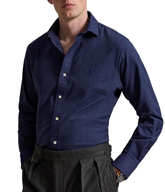 Polo Ralph Lauren Classic Fit Performance Twill Solid Long Sleeve Woven Shirt