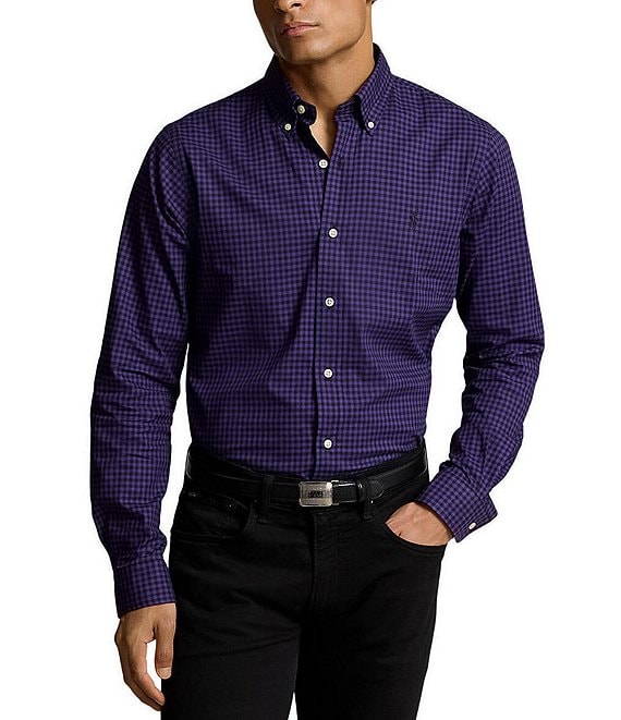 Ralph lauren purple check shirt best sale