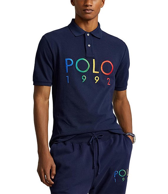 Polo Ralph Lauren Classic Fit Polo 1992 Mesh Short Sleeve Polo Shirt ...