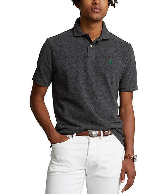 Polo Ralph Lauren Classic-Fit Solid Cotton Mesh Polo Shirt | Dillard's