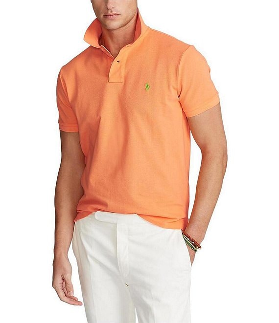 peach ralph lauren polo shirt