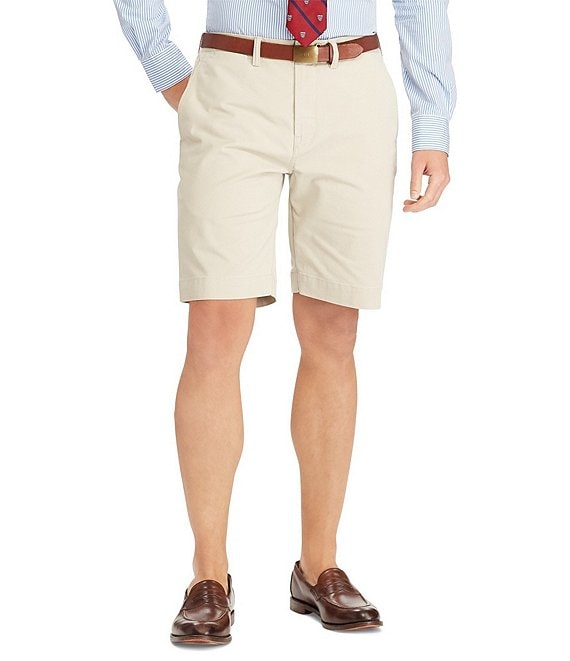Color:Classic Beige - Image 1 - Classic-Fit Stretch 9#double; Inseam Twill Shorts