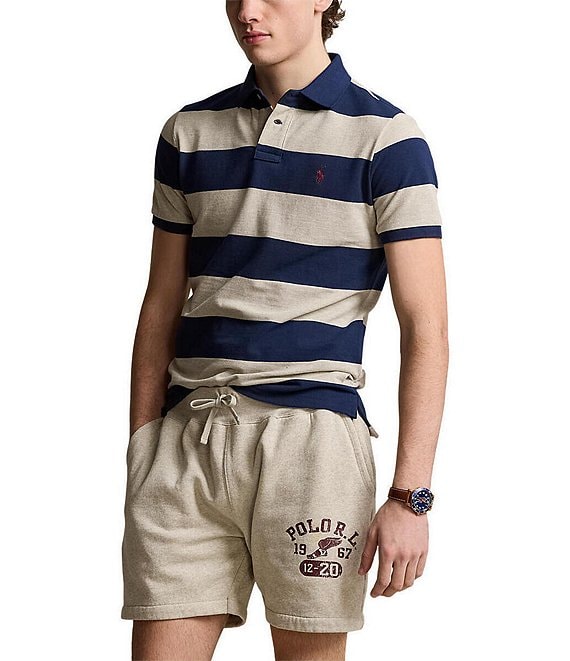 Polo Ralph Lauren Men's popular Classic Fit Striped Embroidered Pony Shorts