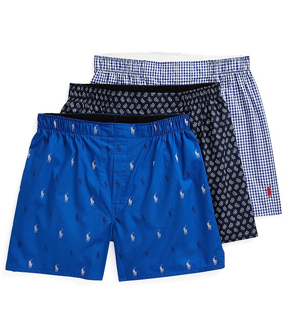 NWT buy POLO RALPH LAUREN MEN'S 3 PACK CLASSIC FIT WOVEN BOXERS