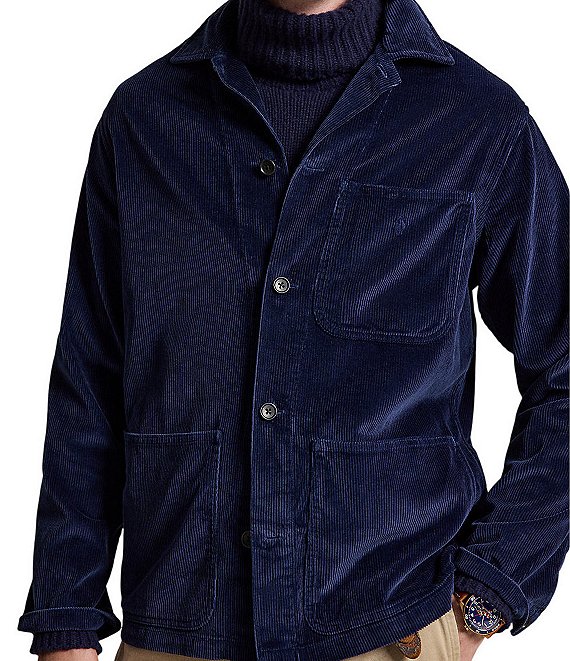 Polo Ralph Lauren Corduroy Straight Collar Overshirt Jacket