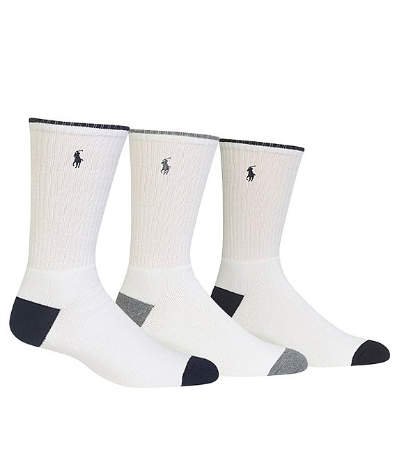 Polo Ralph Lauren Cushioned Crew Socks 3-Pack