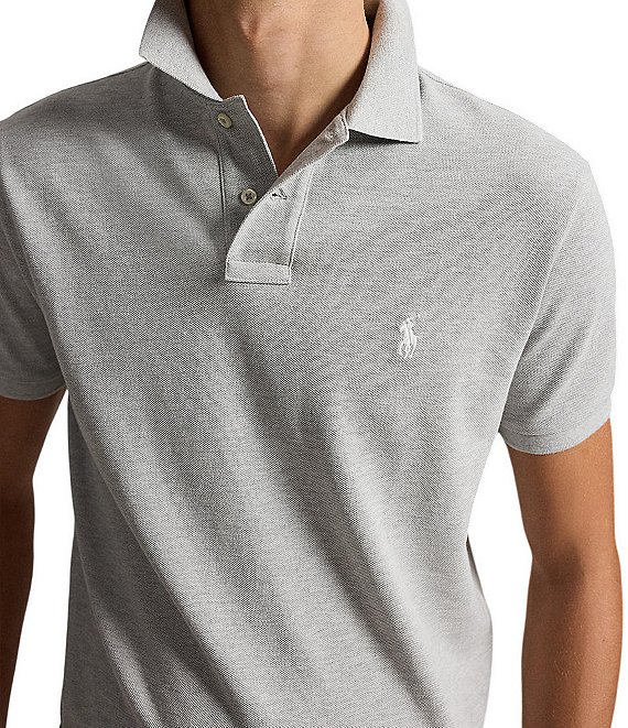 Polo Ralph Lauren Custom Slim Fit Solid Mesh Polo Shirt | Dillard's