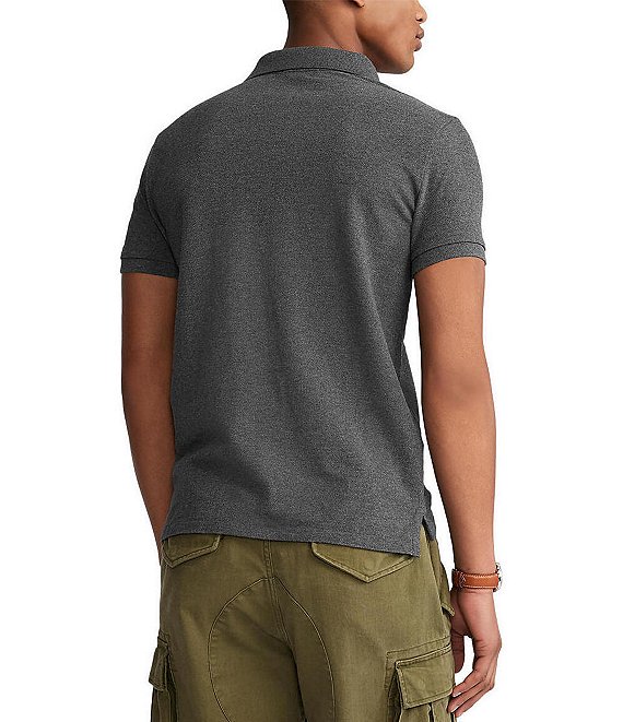 Polo Ralph Lauren Custom Slim Fit Solid Mesh Polo Shirt | Dillard's