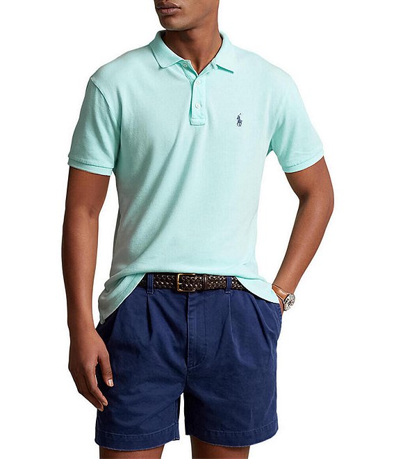 Polo Ralph Lauren Custom Slim Fit French Terry Short Sleeve Polo Shirt ...