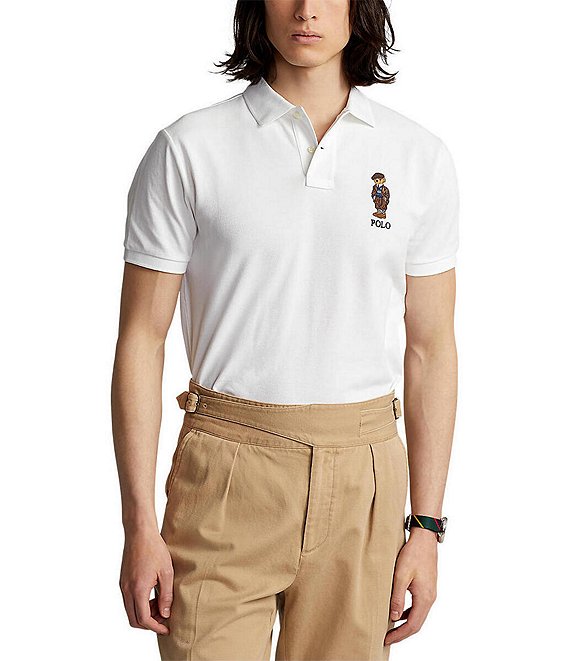 lijn gids kom Polo Ralph Lauren Custom Slim-Fit Polo Bear Polo Shirt | Dillard's