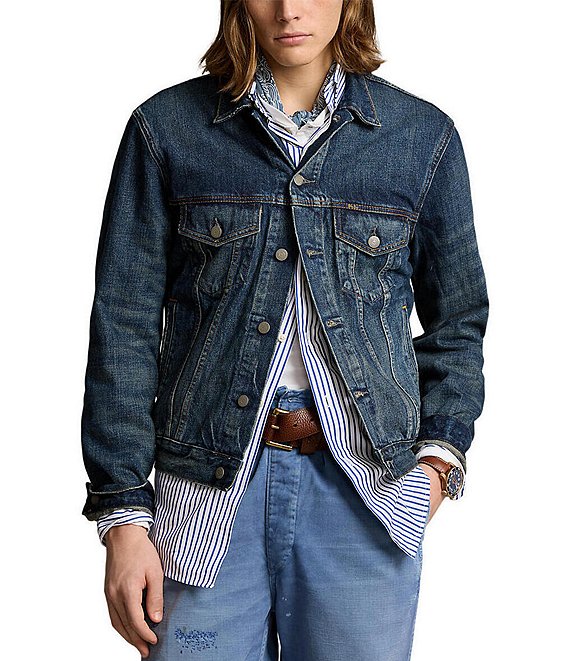 Polo Ralph Lauren Denim Trucker Jacket, Indigo Sky - Image 1