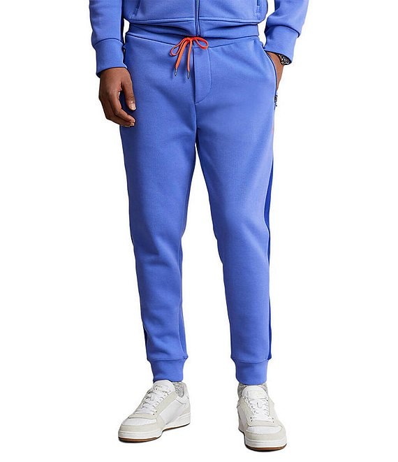 Color:Maidstone Blue Multi - Image 1 - Double-Knit Jogger Pants