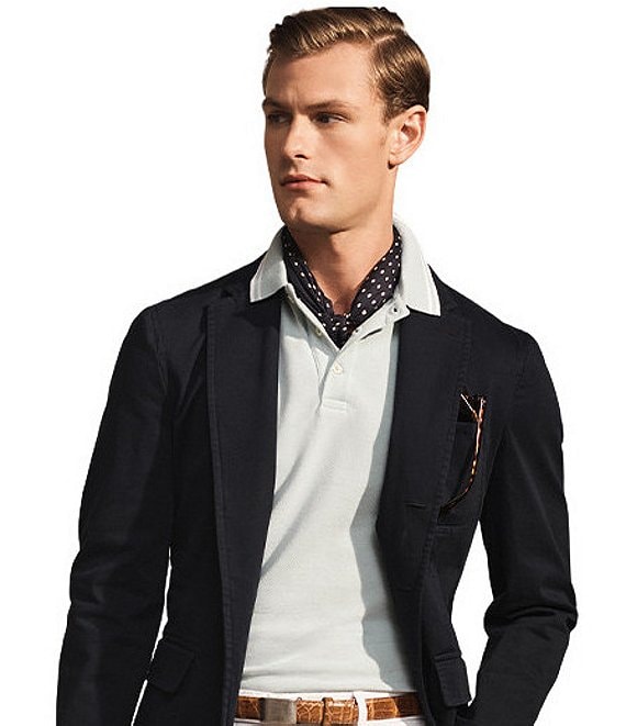 Polo Ralph Lauren ハウンドトゥース ビジネスジャケット Polo Ralph Lauren Double-Knit Suit Jacket | Dillard's