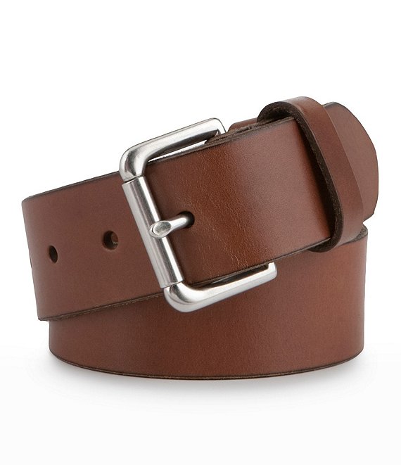 Polo Ralph Lauren Embossed Logo Patch Leather Belt | Dillard's