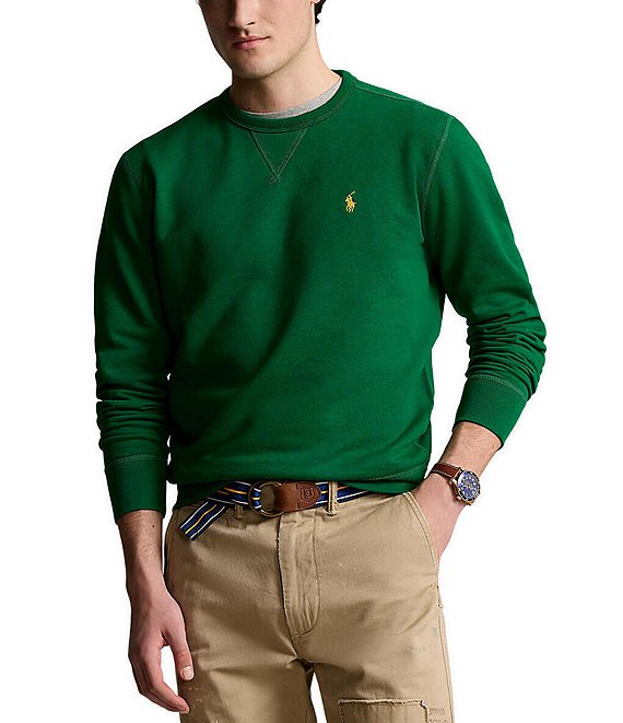 Green polo crewneck sale