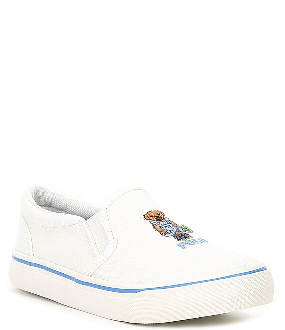 Polo Ralph Lauren Girls' Keaton Strawberry Bear Slip-On Sneakers ...