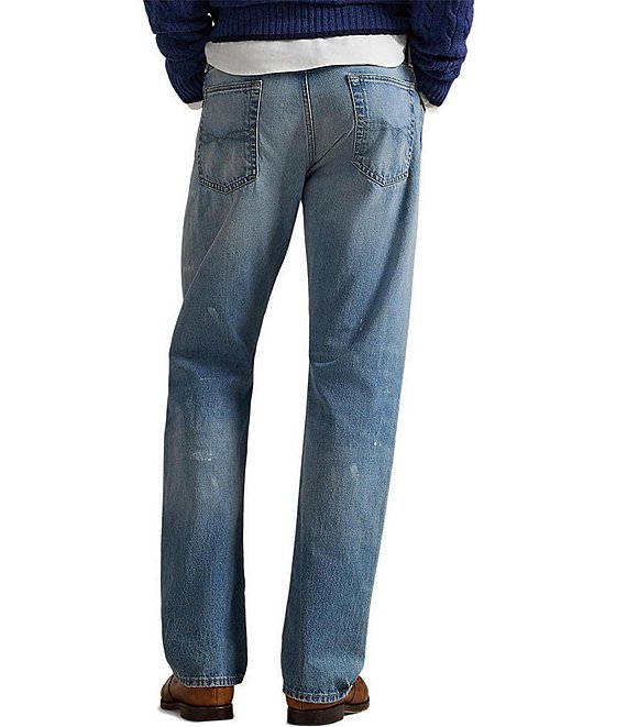 Polo Ralph Lauren Hampton Straight Hand-Painted Jeans | Dillard's