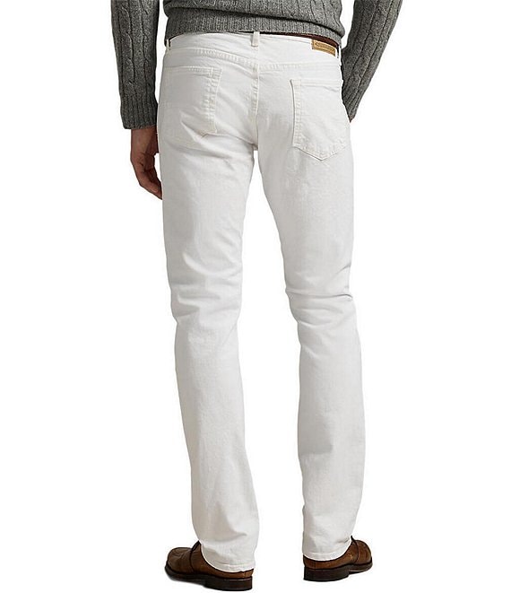 新品タグ付き　Polo Ralph Lauren ホワイトデニム 40/32 Polo Ralph Lauren Hudson White Varick Slim Straight Stretch Jeans