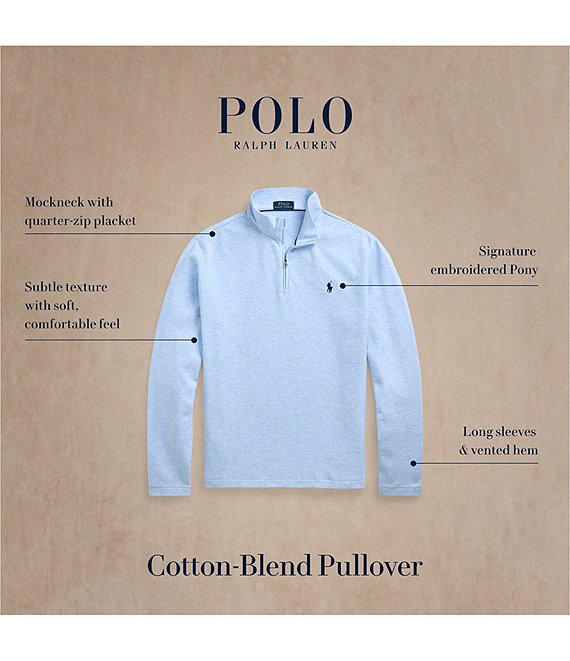 Polo Ralph Lauren Jacquard Quarter-Zip Pullover | Dillard's