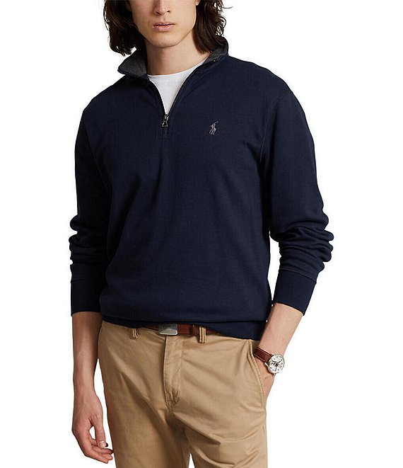 Polo Ralph Lauren Luxury Jersey Half-Zip Pullover | Dillard's