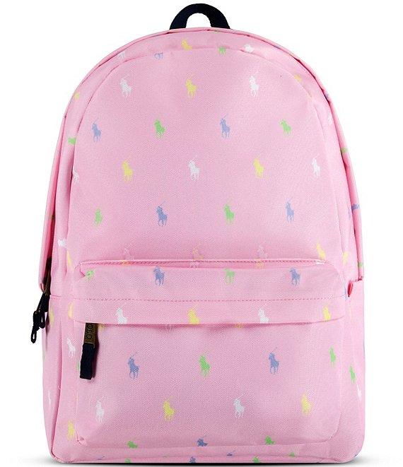 Color:Carmel Pink - Image 1 - Kids Multi Pony Player Print Backpack