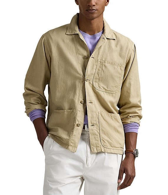 Polo Ralph Lauren Linen-Cotton Overshirt | Dillard's