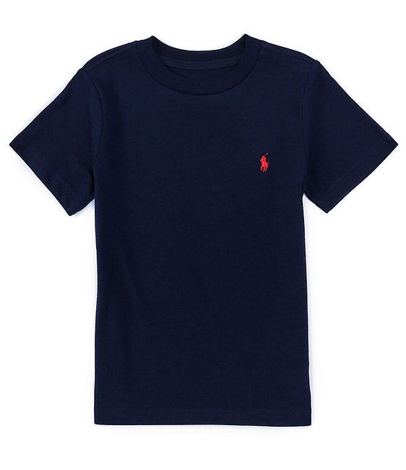 Color:Cruise Navy - Image 1 - Little Boys 2T-7 Short-Sleeve Essential Tee