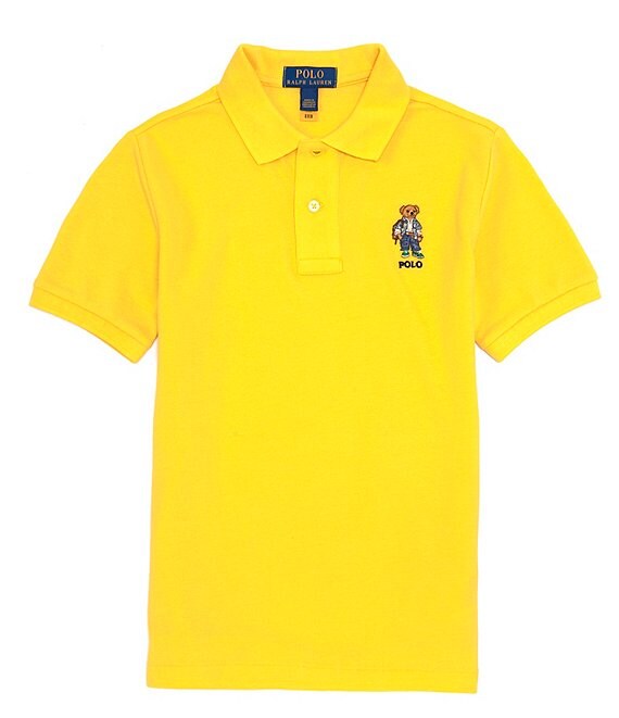 Polo Ralph Lauren Little Boys 2T-7 Short Sleeve Polo Bear Mesh Polo Shirt