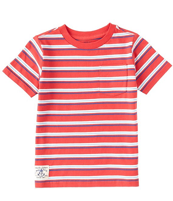Polo Ralph Lauren Little Boys 2T-7 Short-Sleeve Striped Jersey Tee ...