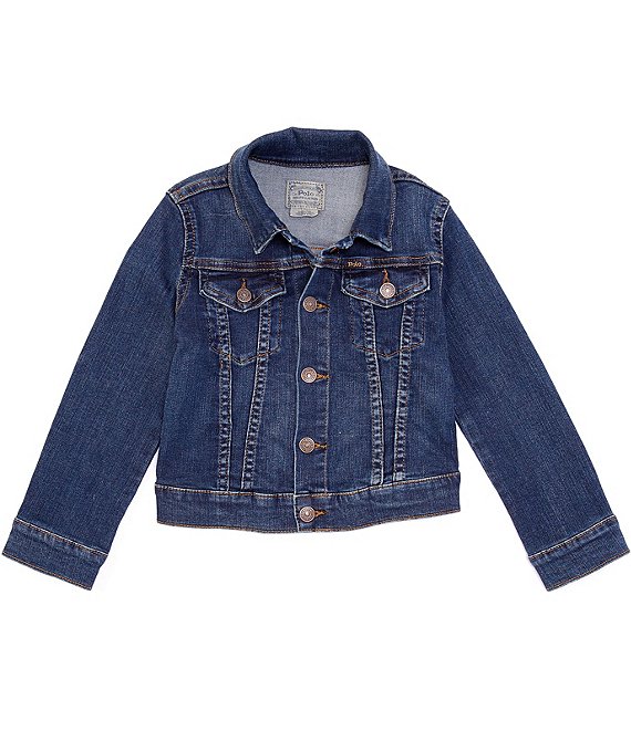 Baby And Toddler Girls Long Sleeve Ruffle Denim Jacket | The Children's  Place - BRAMBLE WASH