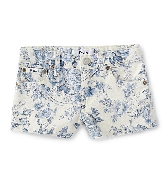 Polo Ralph Lauren Little Girls 2T-6X Floral Denim Shorts