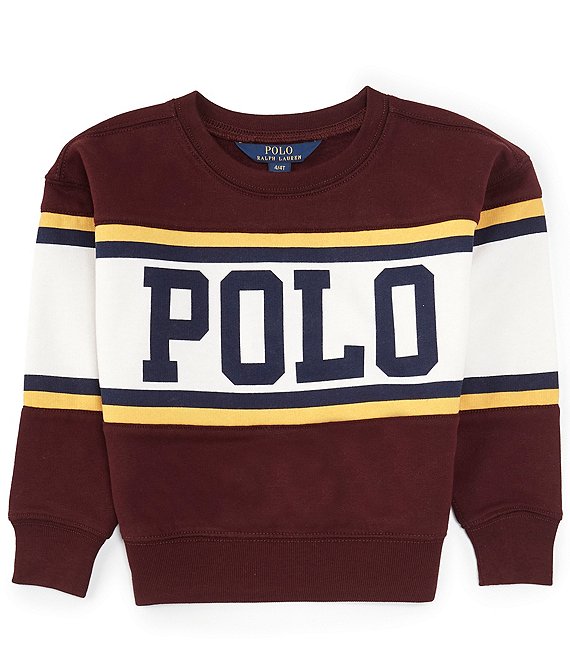 Polo Ralph Lauren Little Girls 2T-6X Long Sleeve Logo Fleece Sweatshirt
