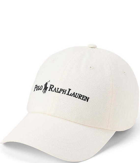 Polo Ralph Lauren Logo Chino Cap, Deckwash White - Image 1