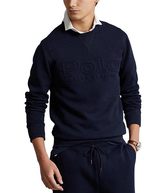 Polo Ralph Lauren Logo-Embossed Double-Knit Sweatshirt | Dillard's